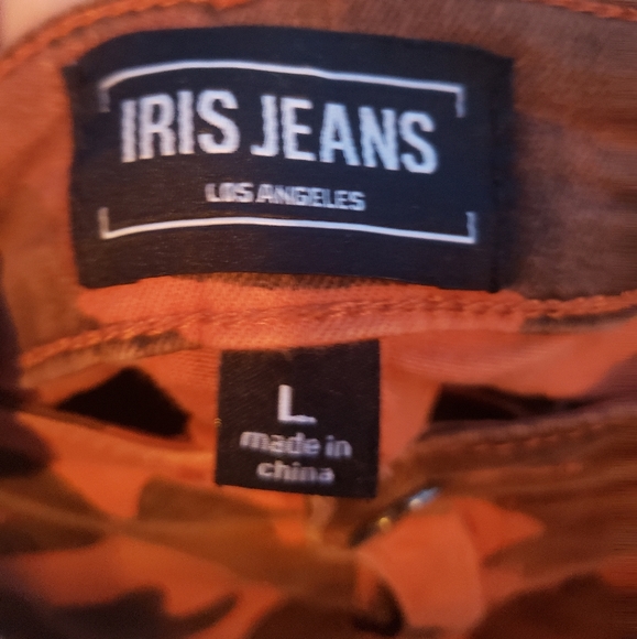 orange camo mini skirt - Picture 3 of 3